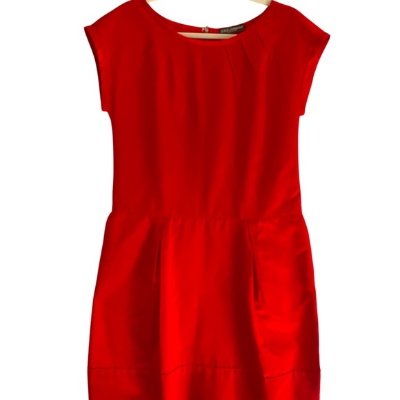 🔥❤️RARE DOLCE & GABBANA RED SILK MINI DRESS❤️🔥 - Picture 1 of 8